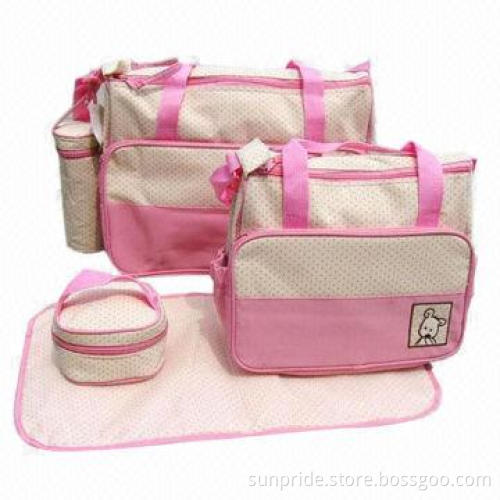 New Arrival Baby Changing Bag with Cushion and Bottle, Small Orders Accepted